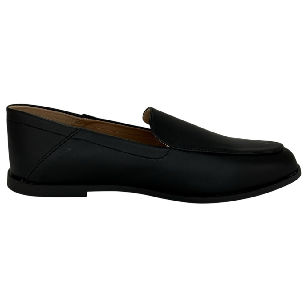 Journee Collection Corinne Black Faux Leather Womens Flats Loafers Size 7M - Picture 5 of 12